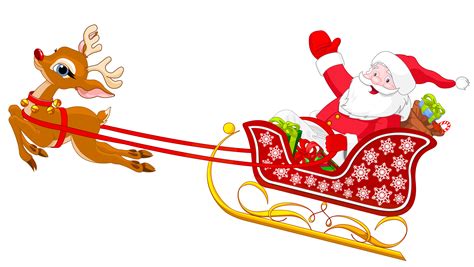 Santa Sleigh Silhouette Clip Art at GetDrawings | Free download