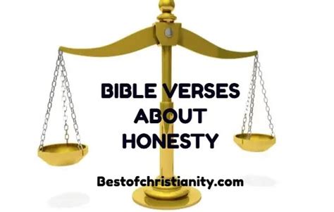 Bible Verses About Honesty