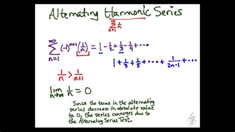 9.5 Example - Alternating Harmonic Series - YouTube