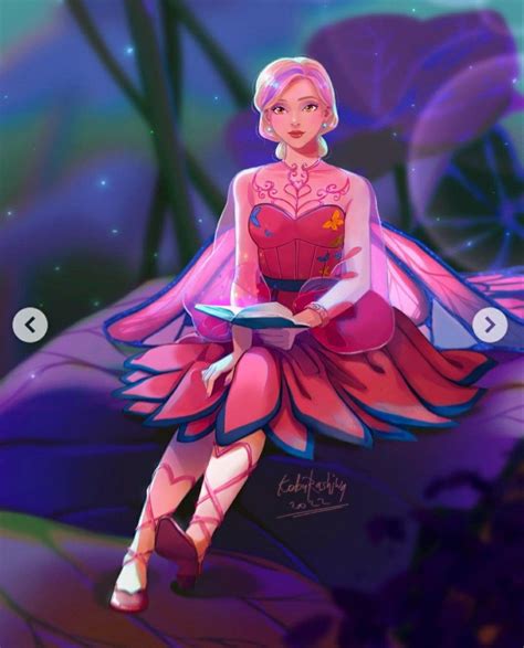 koburashiwa on Instagram: "Barbie Mariposa! 🦋💕 Swipe to see full version ️ I’ve wanted to draw ...