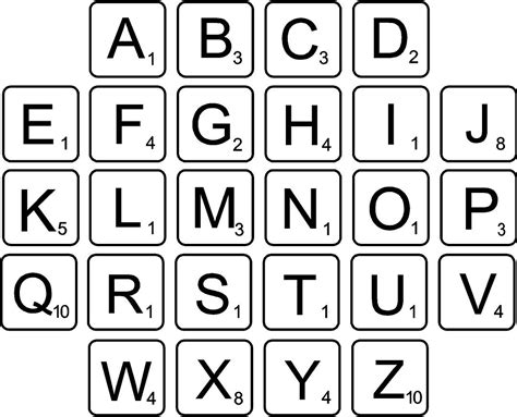 scrabble letter tiles svg - Clip Art Library