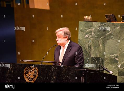 Secretary-General Antonio Guterres speaks. The 2018 International Day ...