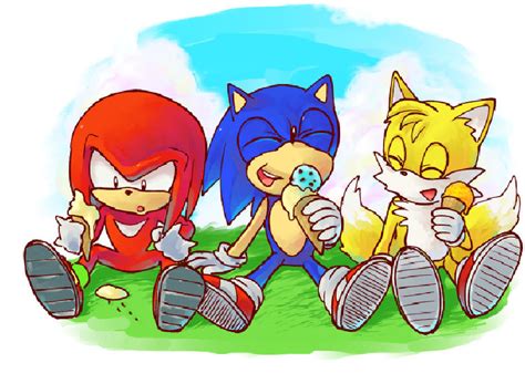 Sonic And Tails And Knuckles Fan Art