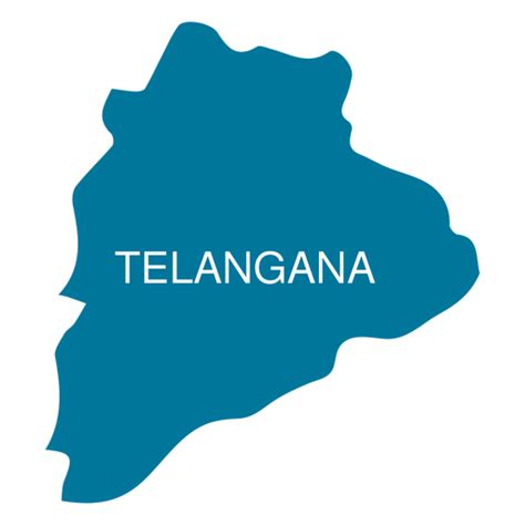 Telangana Map Outline Png