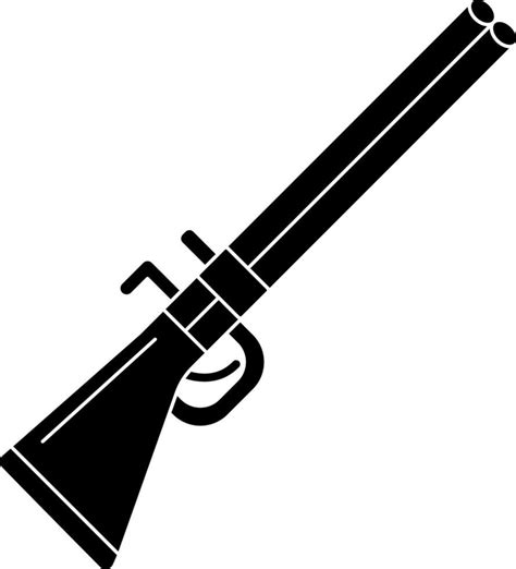 Rifle Icon In Glyph Style. 24251763 Vector Art at Vecteezy