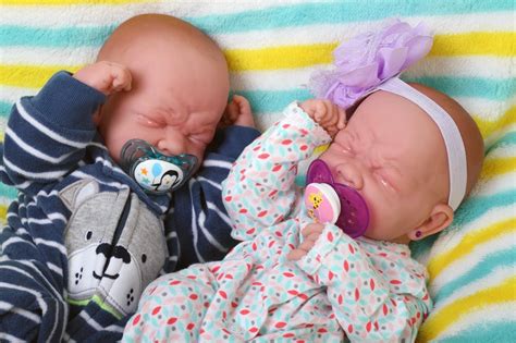 Reborn Baby Twins Boy and Girl Preemie w/ Beautiful Accessories ...