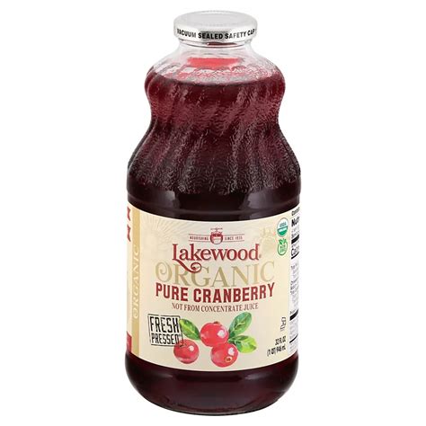 Lakewood Organic Pure Cranberry Juice - Shop Juice at H-E-B