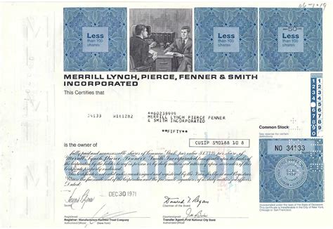 Merrill Lynch Pierce Fenner and Smith Inc. Stock - Etsy