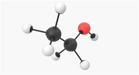 Ethanol molecule 3D model - TurboSquid 1424763