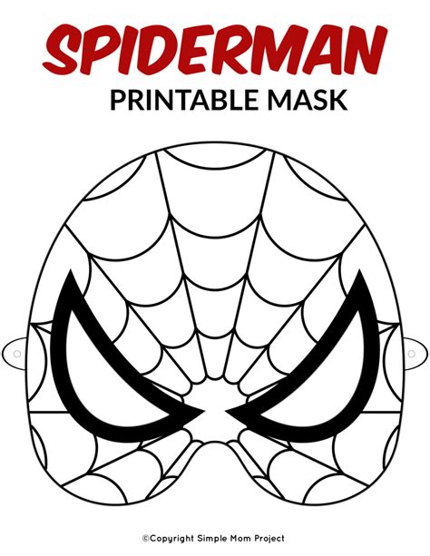 Free Printable Superhero Face Masks for Kids - Simple Mom Project ...