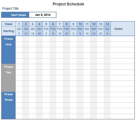 project plan template excel | Schedule templates, Schedule template, Timetable template