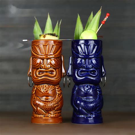 Free Shipping Hawaii Tiki Mugs Cocktail Cup Beer Beverage Mug Wine Mug ...