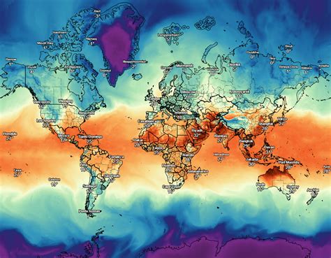 Interactive Weather Forecast Map - Vivid Maps