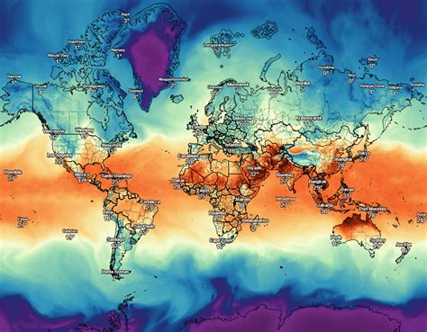 Interactive Weather Forecast Map in 3D