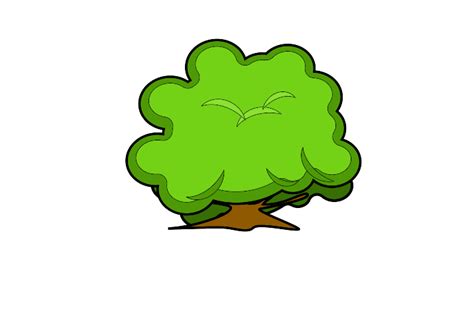 Bush Outline Clip Art at Clker.com - vector clip art online, royalty ...