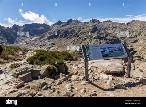 Laguna Grande de Gredos, Spain, 04.10.21. Laguna Grande in Sierra de ...