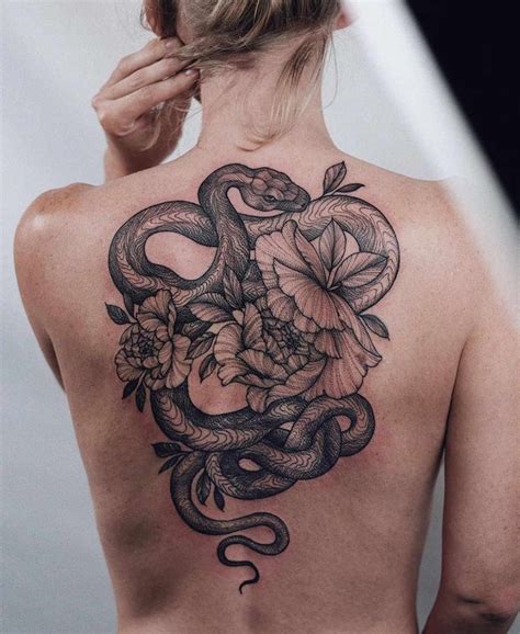 Top 77+ small snake back tattoo super hot - in.cdgdbentre