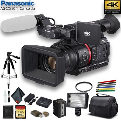 Panasonic 4K Camcorder W/ Padded Case, 128 GB Memory Card - Starter Bundle - Walmart.com ...