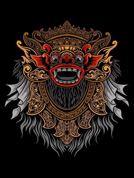 Balinese Barong Vector Illustration