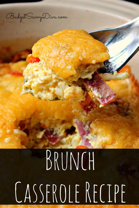 Cheesy Brunch Casserole Recipe - Budget Savvy Diva