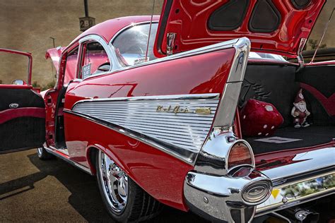 Red 1957 Chevy Bel Air Photograph by Tony Colvin | Pixels