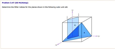 determine the miller indices for the planes shown in the following ...