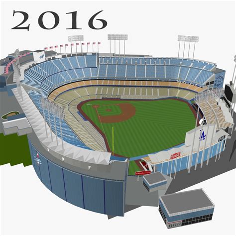 3d dodger stadium seats model