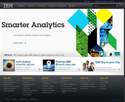 IBM Corporate Website Design 9