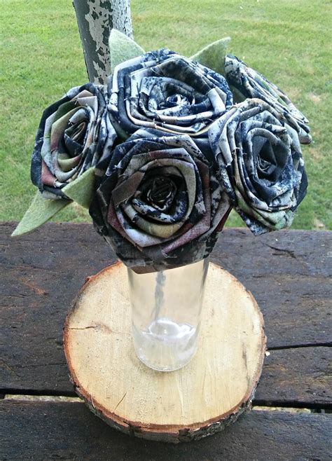 Camouflage Flowers Camo Fabric Roses Camo Wedding Camo | Etsy