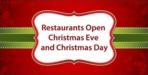 Restaurants Open Christmas Eve & Christmas Day 2023 : r/dayton