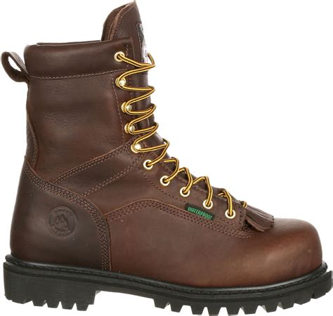 Georgia Boot - Georgia Boot Men's Lace-to-Toe Waterproof Work Boots, Chocolate, 10 - Walmart.com ...