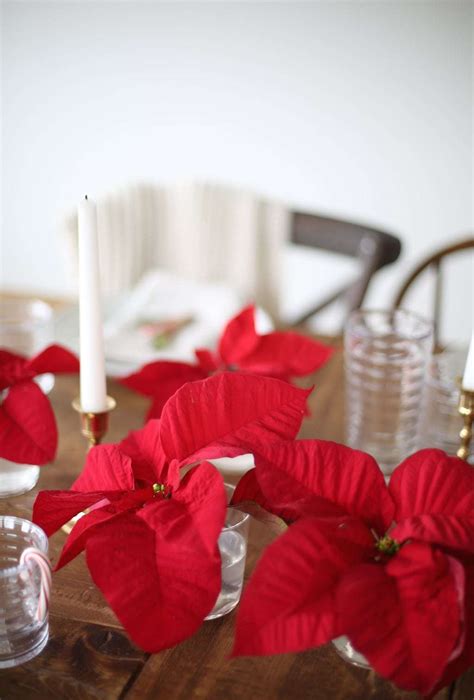 Christmas Poinsettia Centerpiece "Recipe"