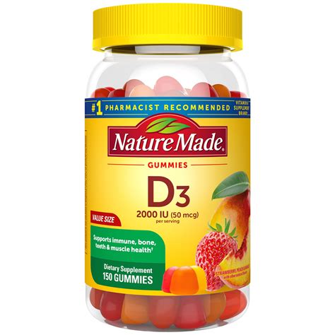 Nature Made Vitamin D3 Adult Gummies Value Size | Pick Up In Store ...