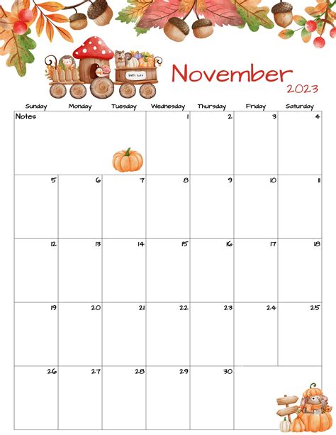 Fillable/editable November Calendar November 2023 Printable Calendar ...