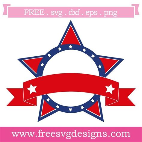 Free SVG Files - SVG, PNG, DXF, EPS - Star Frame Banner | Free svg, Svg ...