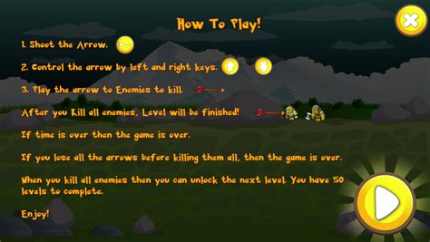 🕹️ Play Arrow Shot Game: Free Online Arrow Control Orcs Shooting Video Game for Kids & Adults