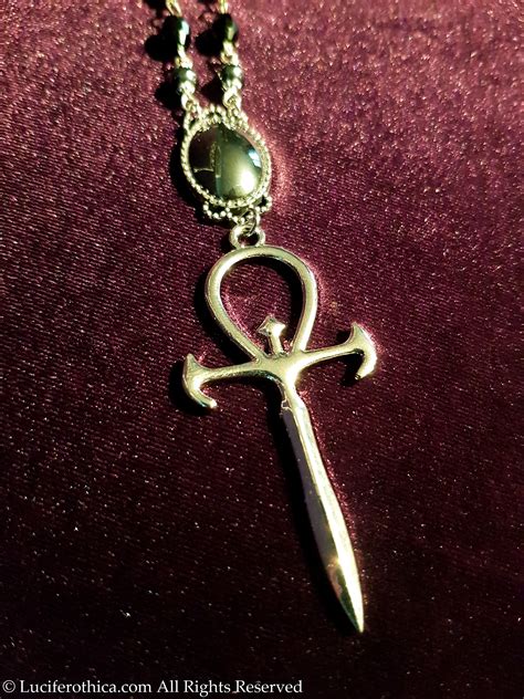 Vampire Ankh Necklace - occult goth gothic dracula order nosferatu ...