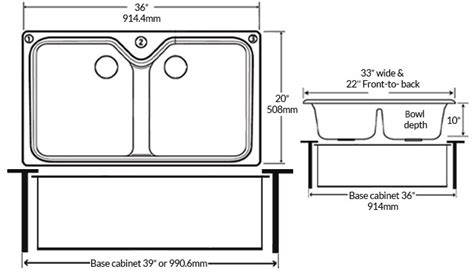 Kitchen Sink Base Cabinet Dimensions - Image to u