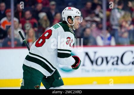 Minnesota Wild's Ryan Hartman plays during an NHL hockey game, Thursday ...