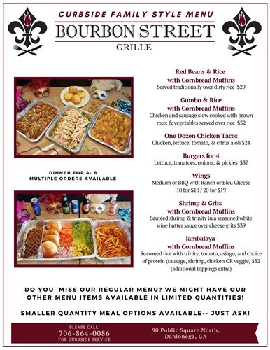 Bourbon Street Grille - Daily Specials