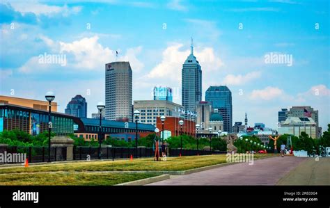 The skyline of Indianapolis, Indiana Stock Photo - Alamy