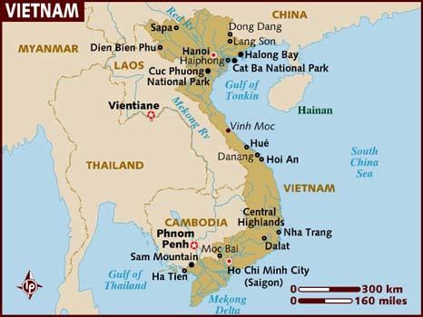 My Tho Vietnam Map | Cities And Towns Map