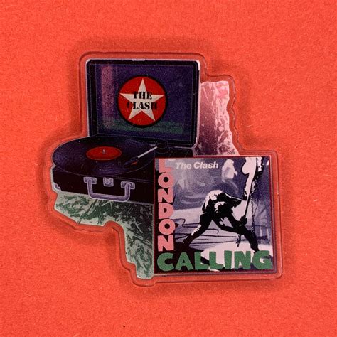 The Clash London Calling Album Cover Acrylic Pin Badge - Etsy