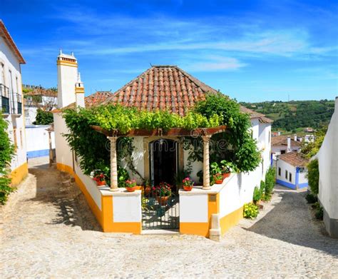 Obidos village Portugal stock image. Image of colors, obidos - 9432807