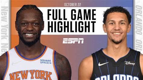 New York Knicks at Orlando Magic | Full Game Highlights - YouTube