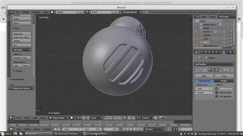 Geometry to curved surface *In Blender* :) - YouTube