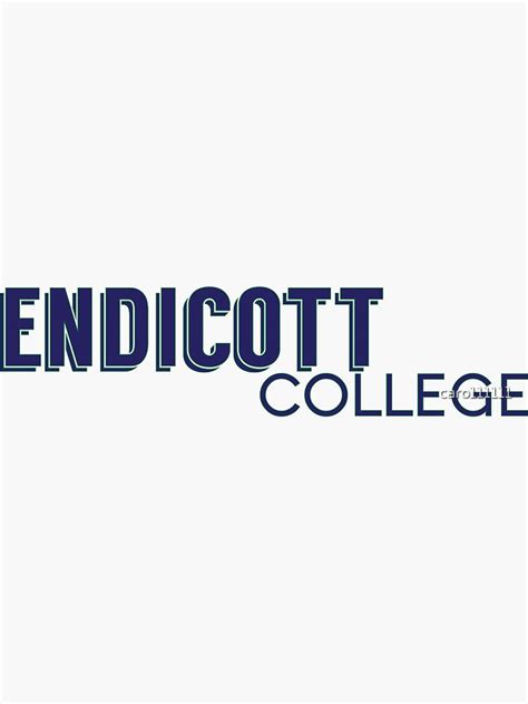 "Endicott College" Sticker for Sale by caro111111 | Redbubble