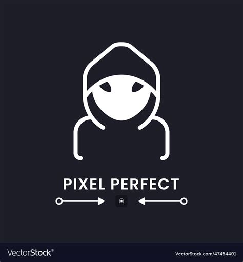 Hacker white solid desktop icon Royalty Free Vector Image