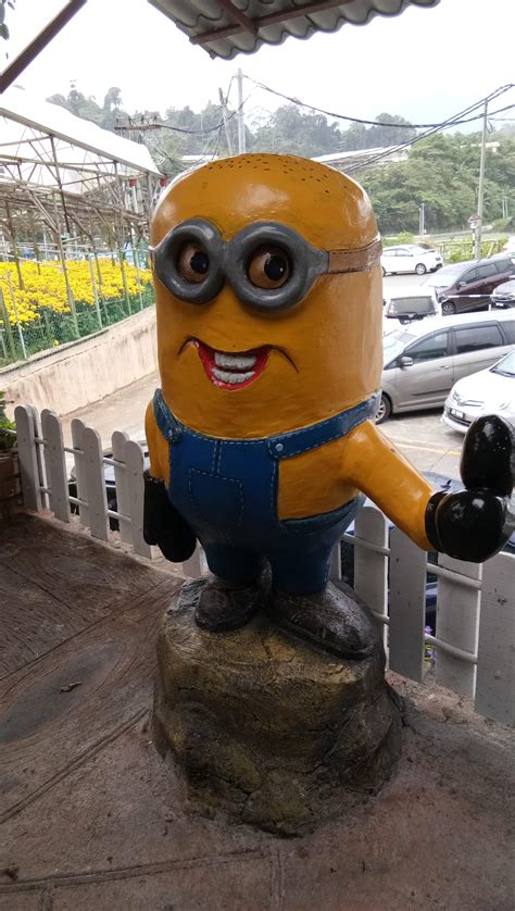 Minion statue at Lavender Garden, Cameron Highlands. : r/crappyoffbrands