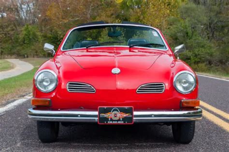 1972 Volkswagen Karmann Ghia Convertible, Red, LOOK! for sale